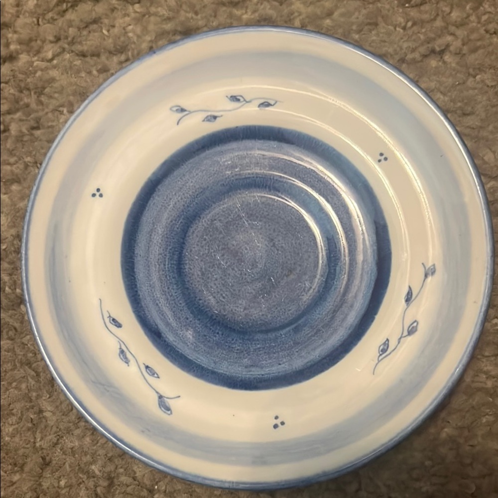 Vintage Delft Hand painted Blue and White Ceramic Plate
